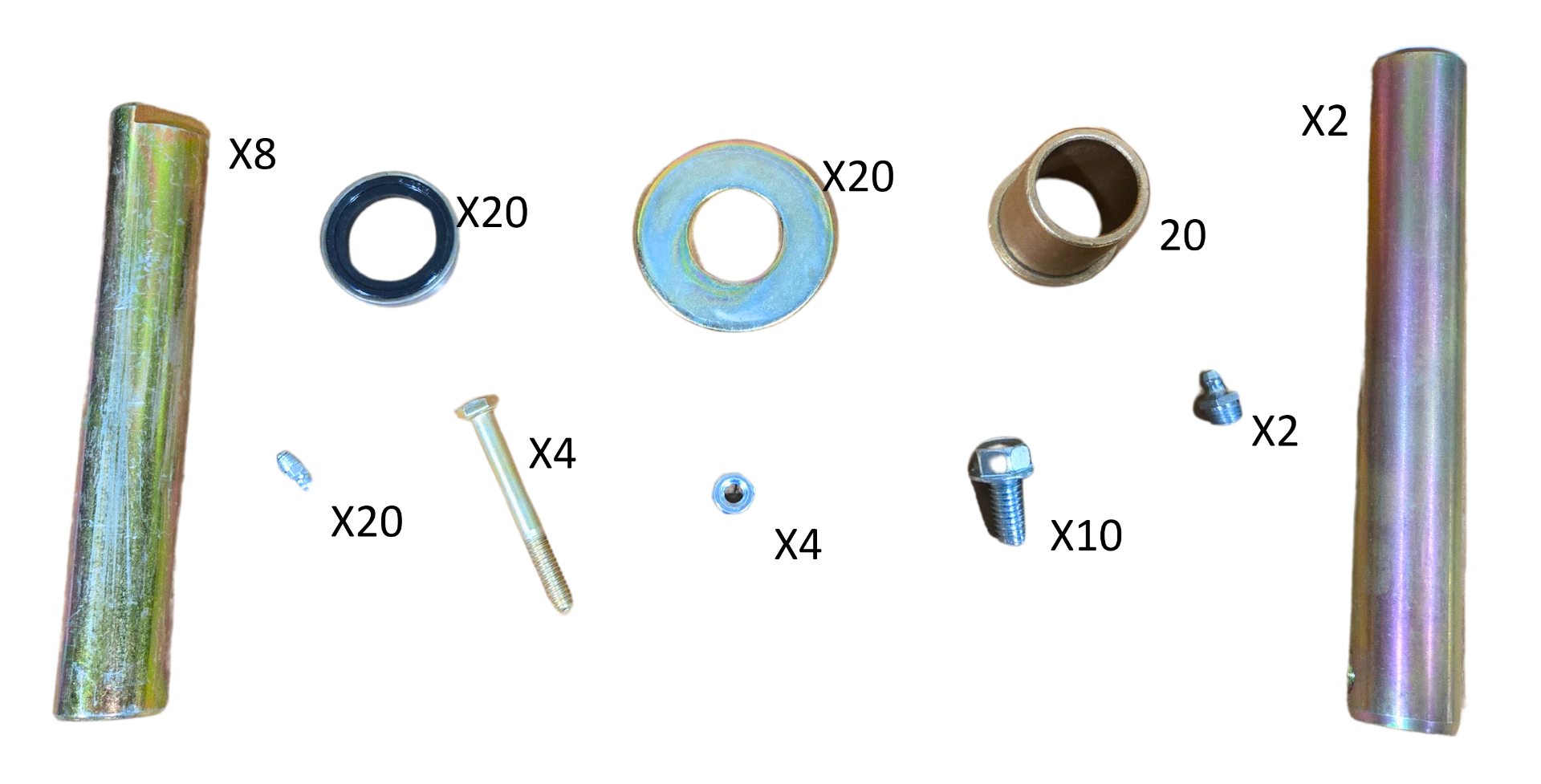 Loader Parts Source Replacement on Bobcat® Compact Track Loaders: Undercarriage Bushing Kit, Compatible with Model MT50