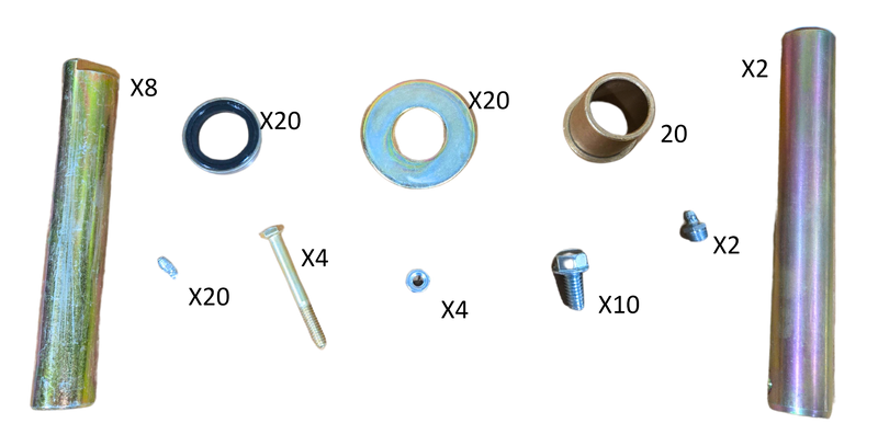 Loader Parts Source Replacement on Bobcat® Compact Track Loaders: Undercarriage Bushing Kit, Compatible with Model MT50