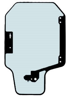 Front Door Glass to replace Gehl OEM 50305659