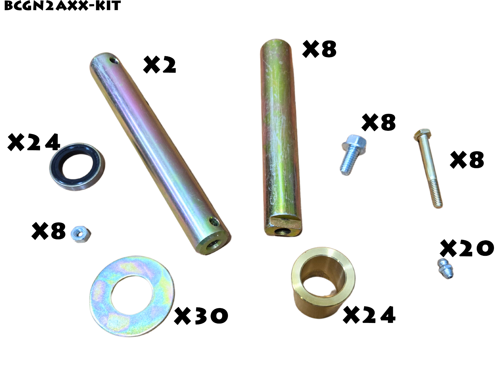 Loader Parts Source Undercarriage Bushing Kit for Replacement on Bobcat® Compact Track Loaders MT50, MT52 &amp; MT55