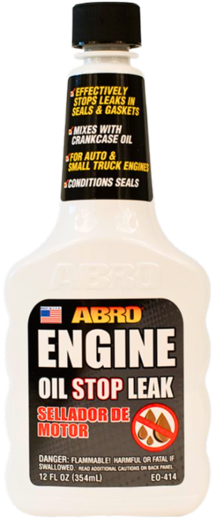 Loader Parts Source Replacement for Abro® OEM EO-414: Engine Oil Stop Leak, Conditions Seals and Stops Minor Leaks 