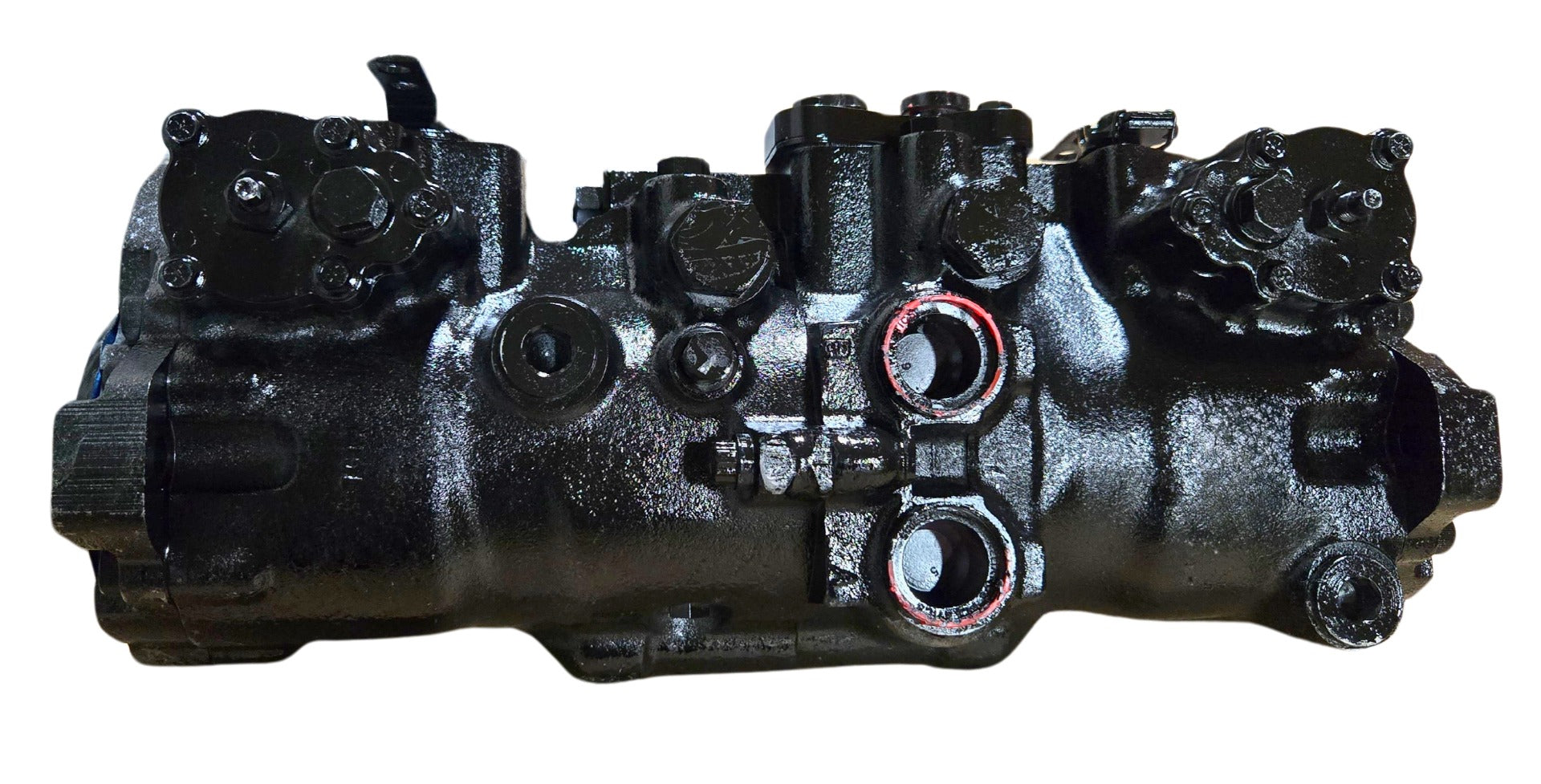 Loader Parts Source Replacement for Case/New Holland® OEM 47374656: Remanufactured Hydraulic Tandem Drive Pump, EH Controls