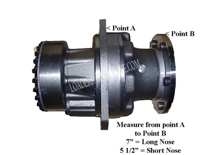 LPS Reman - Short Nose Final Drive Motor W/Speed Sensor Port to Replace Bobcat® OEM 6684440