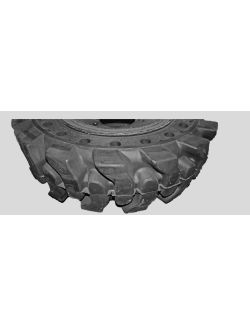 Mustang 12-16.5 Replacement Solid Skid Steer Tire and Wheel Assembly