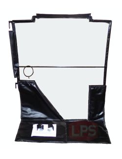 LPS Vinyl Replacement Door w/ Hinges to Replace John Deere® OEM AT356413 on Compact Track Loaders