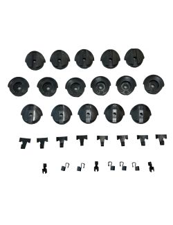 Rotating Group Clips Kit (contains both style of clips) for replacement in the Gehl OEM 123070 Tandem Pump