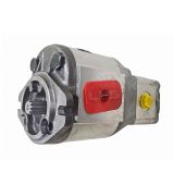 LPS High Flow Hydraulic Double Gear Pump to Replace Bobcat® OEM 6673913 on Compact Track Loaders