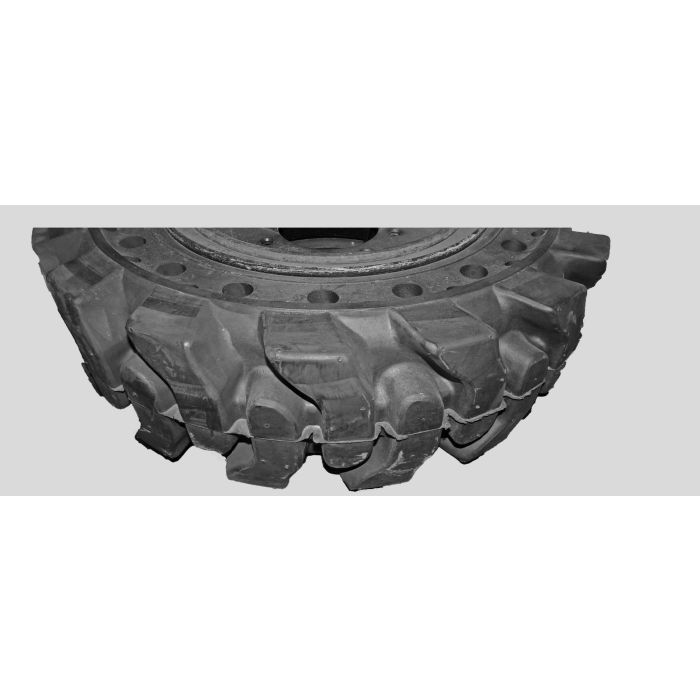 Scat Trak 12-16.5 Replacement Solid Skid Steer Tire and Wheel Assembly