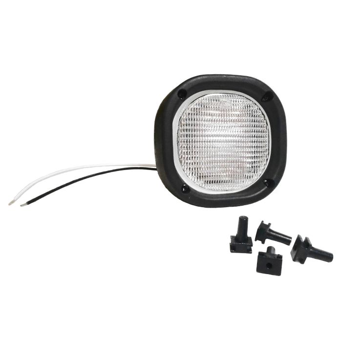 LPS Flush Mount, Halogen Headlight to replace John Deere® OEM AT352538 on Compact Track Loaders