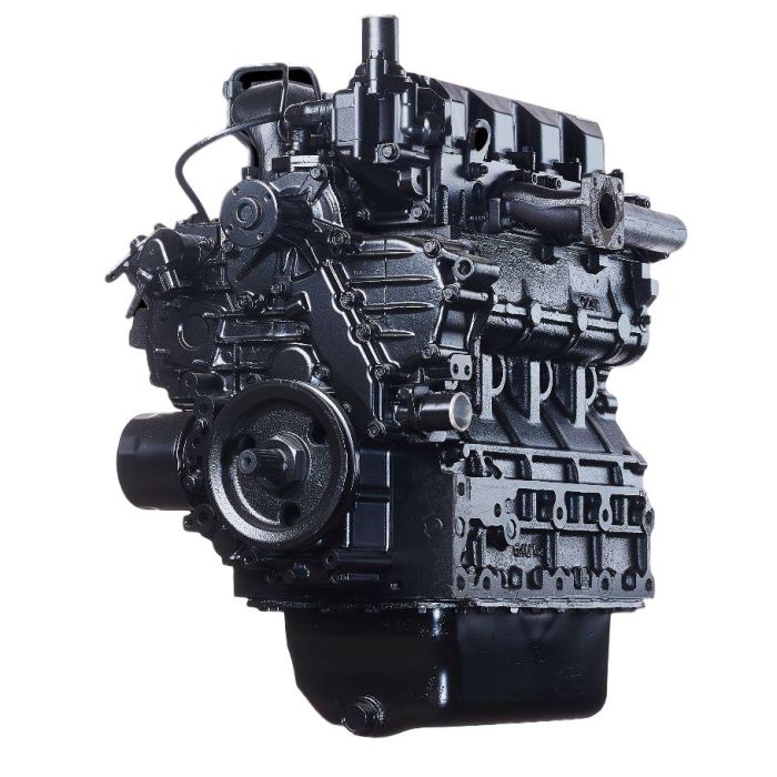 LPS Reman Kubota V3800 Long Block Engine W/Out Turbo for Replacement on CAT® 299D